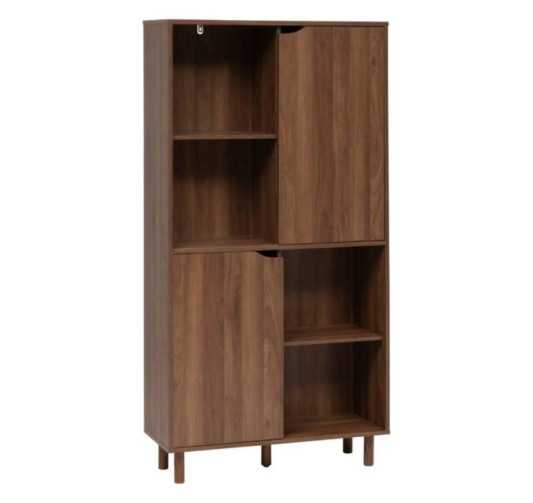 BIBLIOTHEQUE 2 PORTES SLIDY