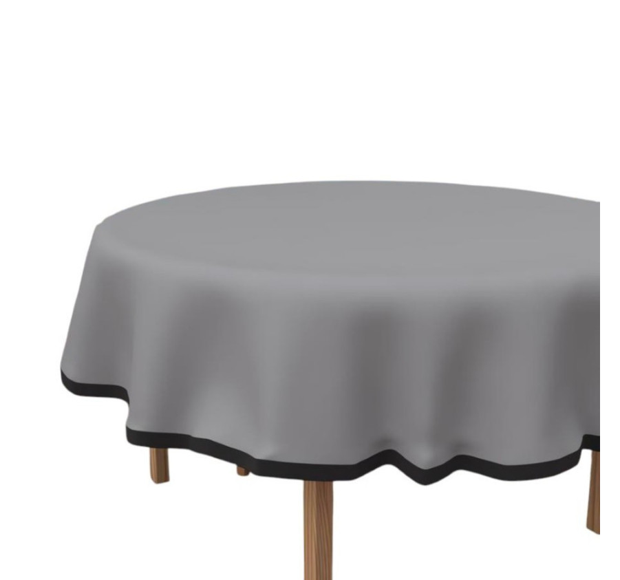 NAPPE GRIS D.180CM RONDE