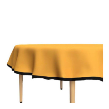 NAPPE MOUTARDE D.180CM RONDE