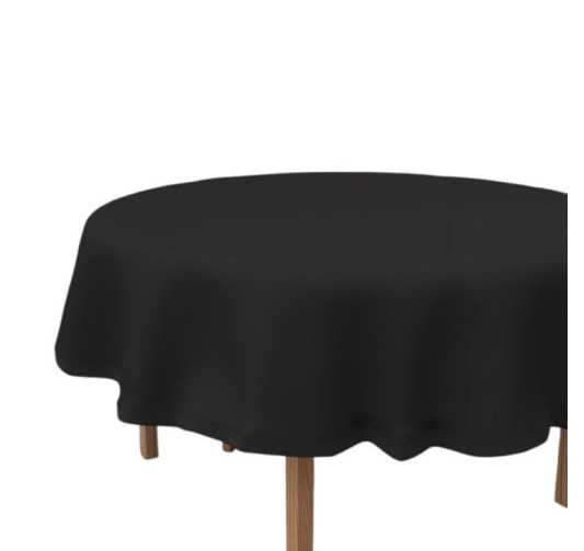 NAPPE NOIR - D.180CM RONDE