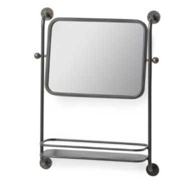 MIROIR MURAL AVEC ETAGERE