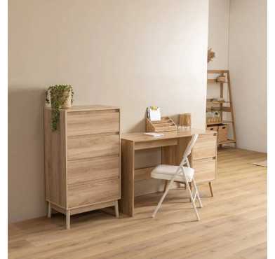 BUREAU 2 TIROIRS ABANA EN BOIS