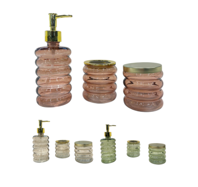 SET DE 3 ACCESSOIRES EN VERRE