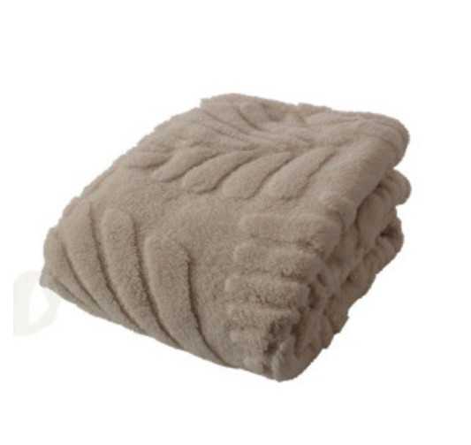 PLAID MARRON 130X160CM