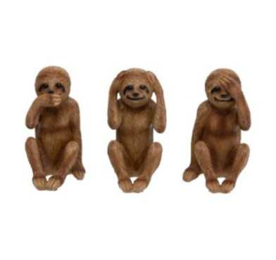 LOT DE 3 SINGES PARESSEUX