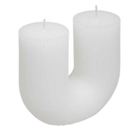 BOUGIE EN U DEMI BLANC 400G