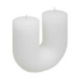 BOUGIE EN U DEMI BLANC 400G