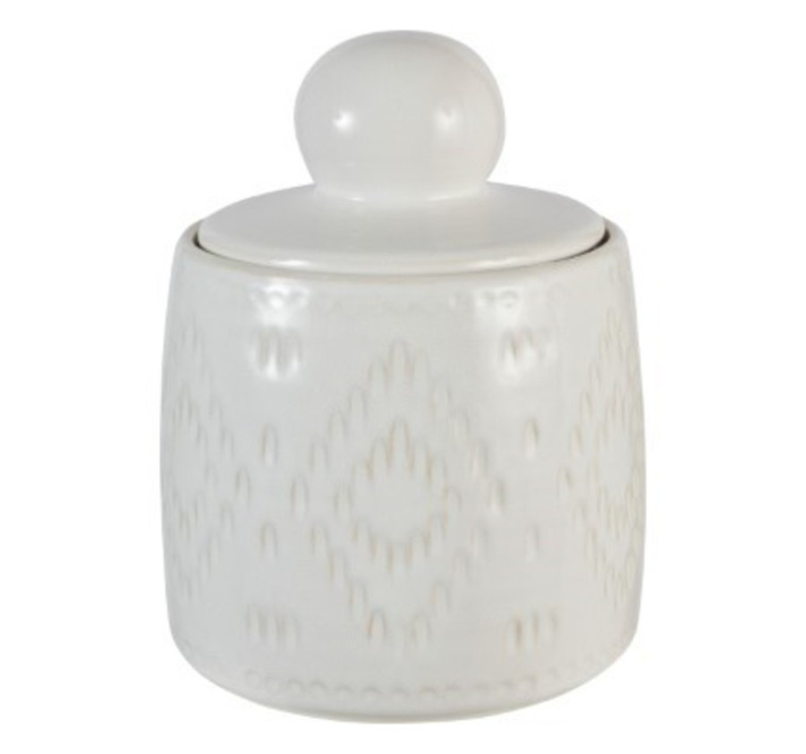 BOITE EN CERAMIQUE BEIGE