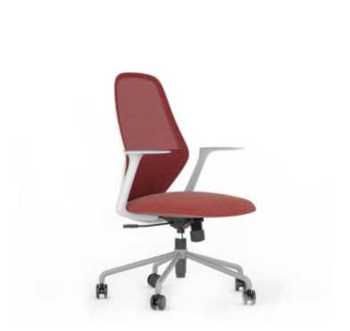 FAUTEUIL DE BUREAU GRIS/ROUGE