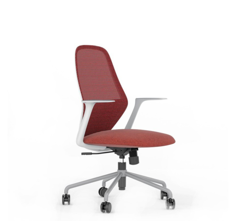 FAUTEUIL DE BUREAU GRIS/ROUGE