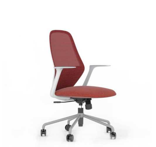 FAUTEUIL DE BUREAU GRIS/ROUGE