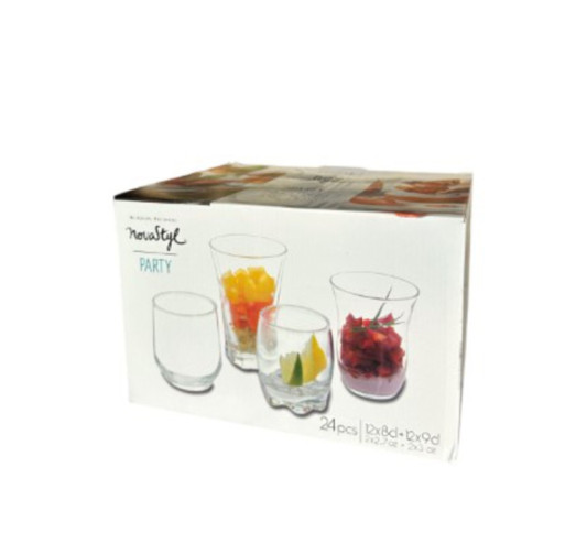 SET DE 24 VERRINES EN VERRE