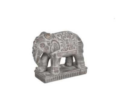 ELEPHANT SUR SOCLE TERRACOTTA