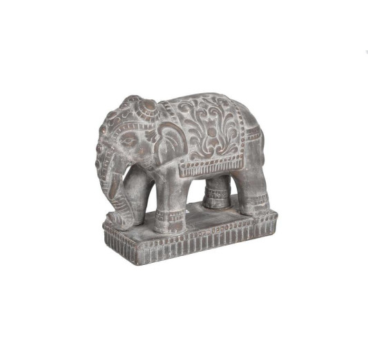 ELEPHANT SUR SOCLE TERRACOTTA