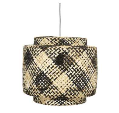 SUSPENSION BAMBOU NOIR