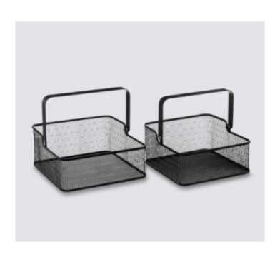 SET DE DEUX PANIERS NOIRS