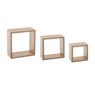 ETAGERE MURALES X3 CHENE NAT