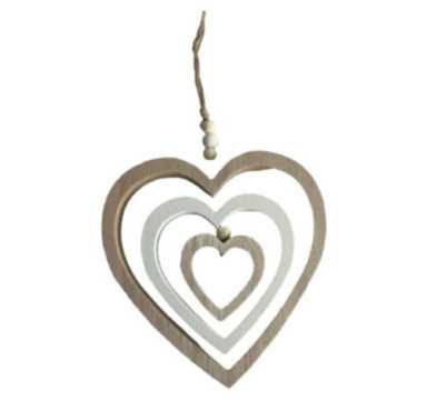 COEUR A SUSPENDRE EN BOIS
