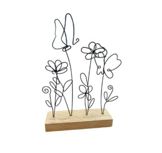 DECORATION FLORALE EN METAL