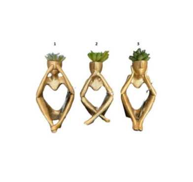 FIGURINE DECO AVEC PLANTE
