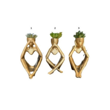 FIGURINE DECO AVEC PLANTE