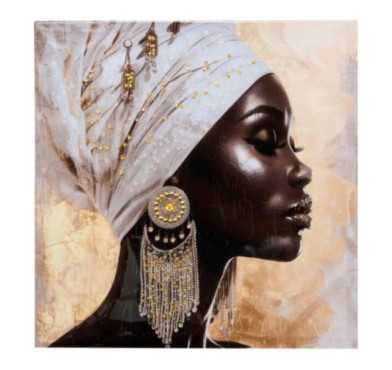 TOILE FEMME BIJOUX 60X60CM