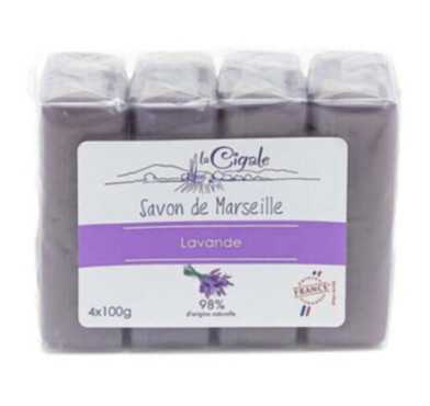 LOT DE 4 SAVONS DE MARSEILLE