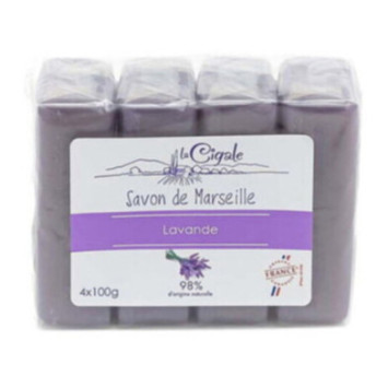 LOT DE 4 SAVONS DE MARSEILLE