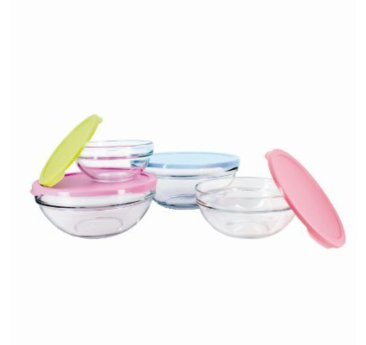 SALADIER EN VERRE X4