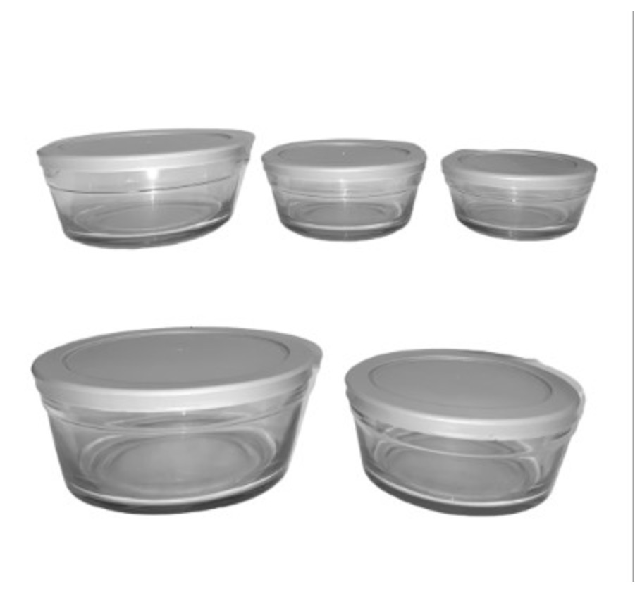 SET 5 BOLS EN VERRE EMPILABLES