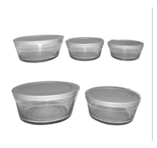 SET 5 BOLS EN VERRE EMPILABLES