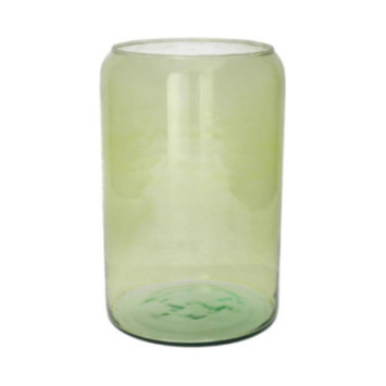 VASE TRANSAPRENT VERT D.13CM