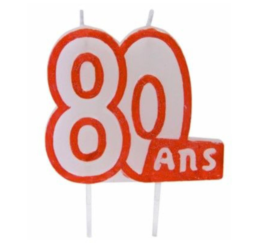 BOUGIE CHIFFRE BLANC CONTOUR