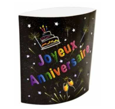 CENTRE DE TABLE LED NOIR