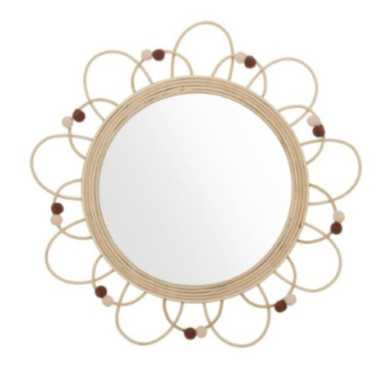 MIROIR EN ROTIN CAMPAGNE