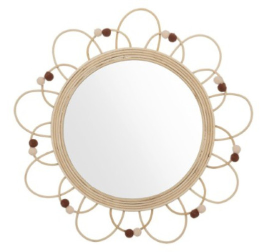 MIROIR EN ROTIN CAMPAGNE