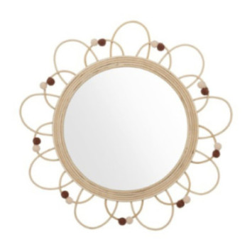 MIROIR EN ROTIN CAMPAGNE