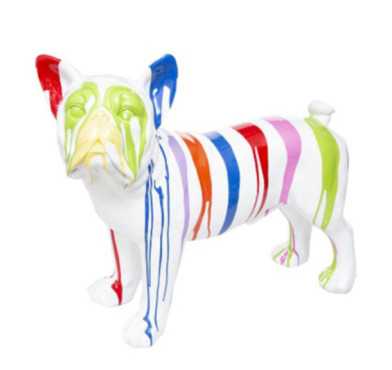 CHIEN RESINE COULURES COLOREES