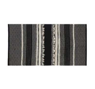 TAPIS 3D BLANC ET NOIR