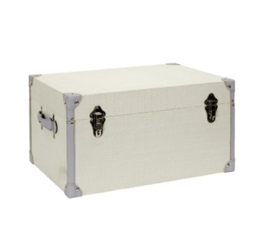MALLE DE RANGEMENT BEIGE ET