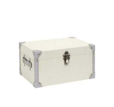 MALLE DE RANGEMENT BEIGE ET