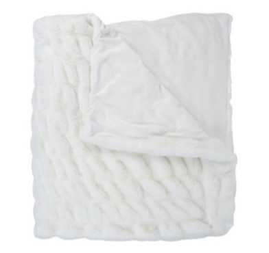 PLAID IMTATION FOURRURE