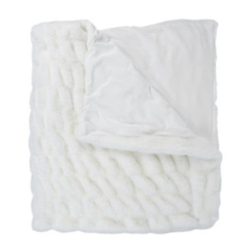 PLAID IMTATION FOURRURE