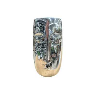 VASE VISAGE ARGENT CERAMIQUE