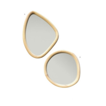 MIROIR CONTOUR BOIS 24X30CM