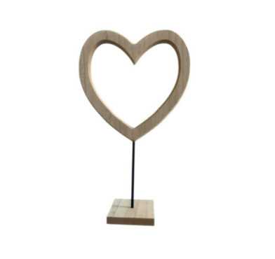 COEUR EN BOIS SUR SUPPORT