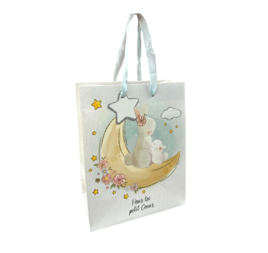 SAC CADEAU PAILLETTE LAPIN︱Lory