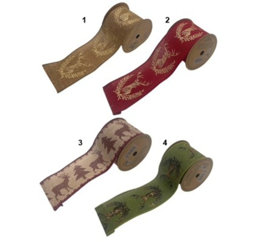 RUBAN DE NOEL AVEC MOTIFS