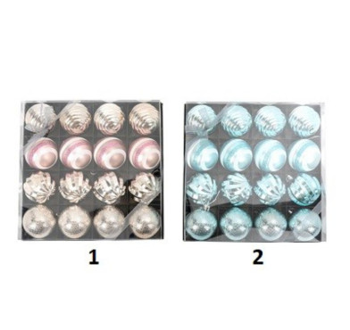 COFFRET DE 16 BOULES DE NOEL︱Lory