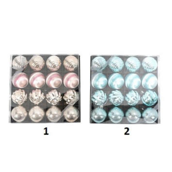 COFFRET DE 16 BOULES DE NOEL︱Lory